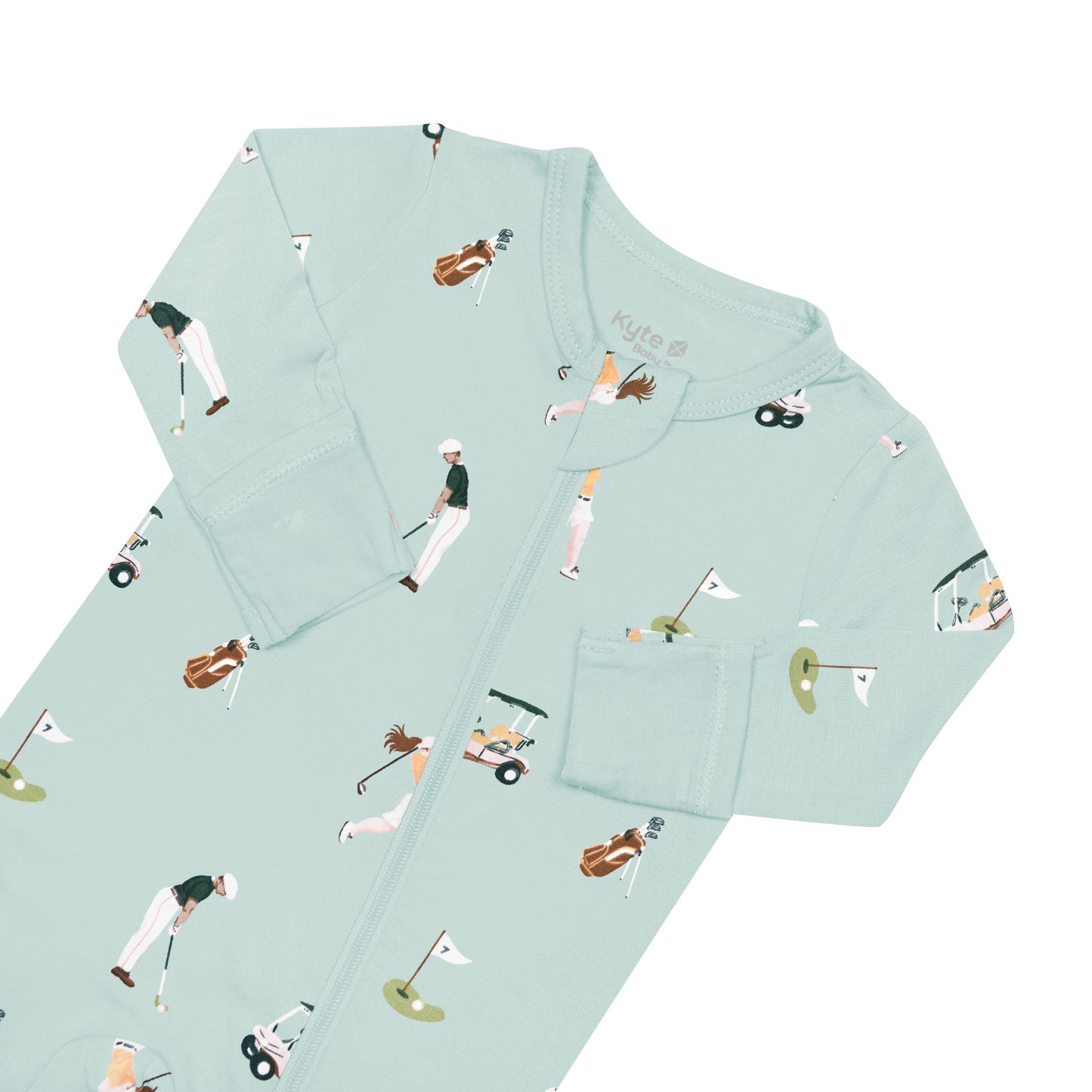 Zippered Footie in Golf