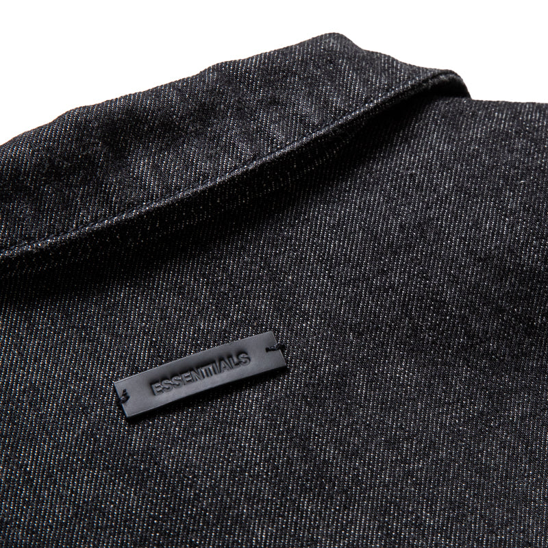 Fear Of God Essentials Denim Work Jacket - Vintage Black