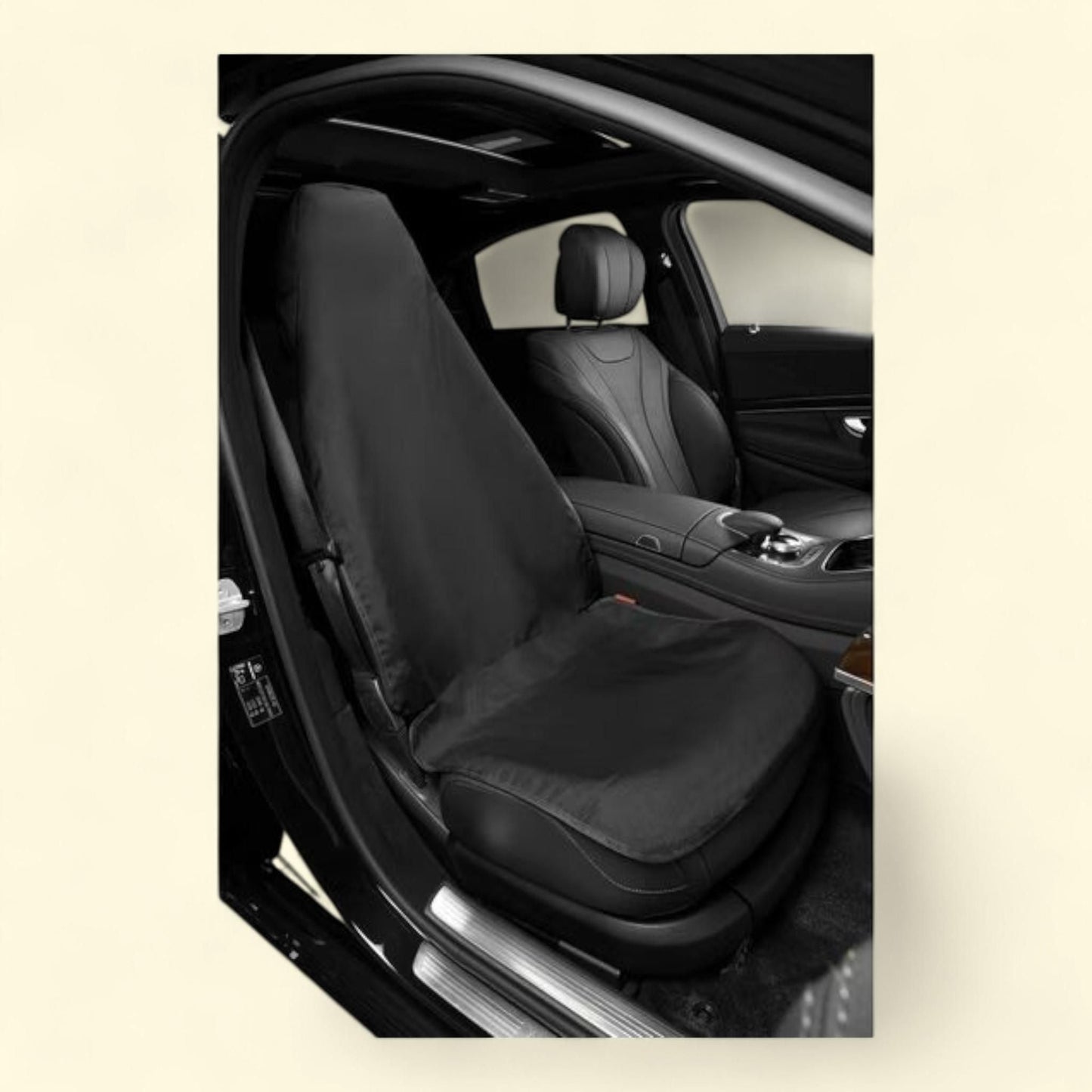 3D MAXpider Car Seat Cover, Universal Fit, Black, Waterproof, Bucket Seat, Front Seat, Anti-Slip, Washable, Most Car, Sedan, SUV, Van, Truck, Seat Cover, 1 count