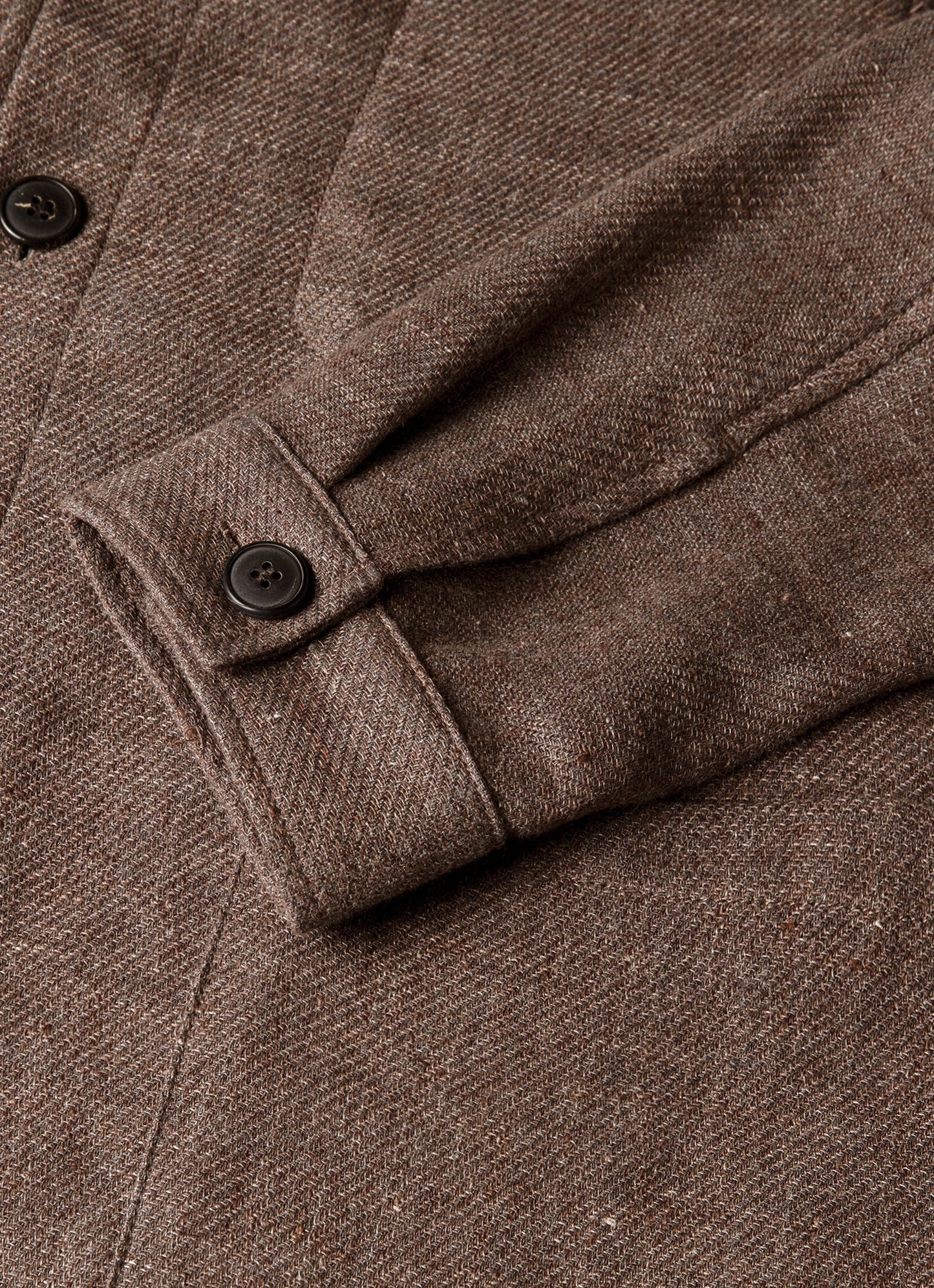 Mens Cotton Linen Twill Twin Pocket Jacket In Dark Cedar Mjac7166 Brgr