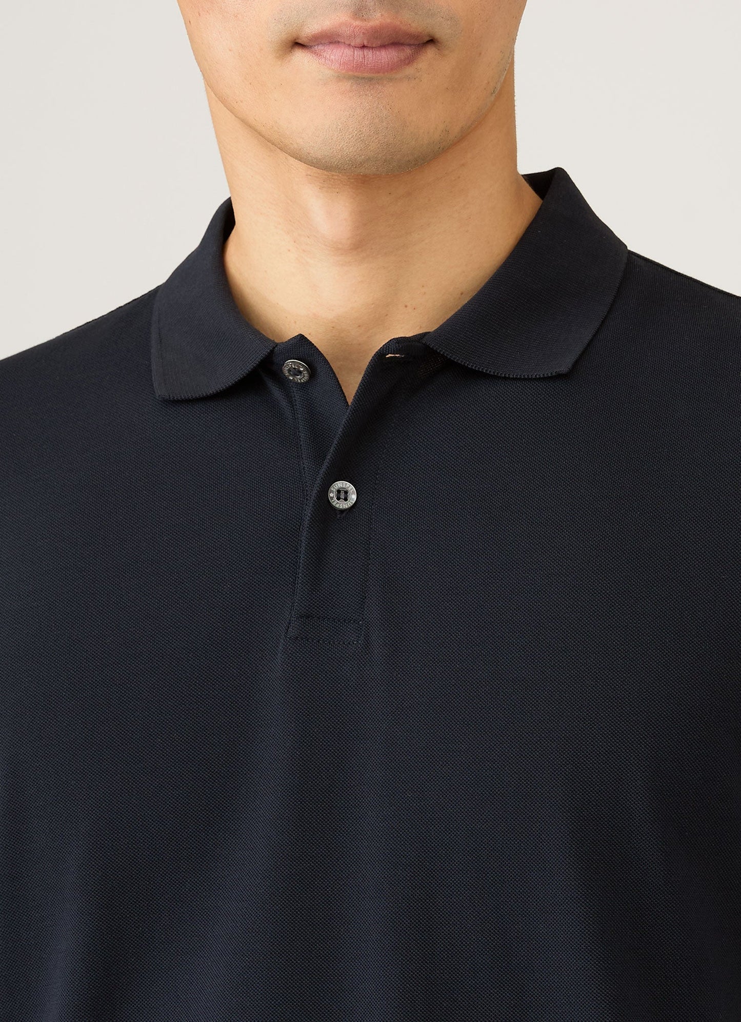 Mens Pique Polo Shirt In Midnight Navy Mpol1028 Buvn