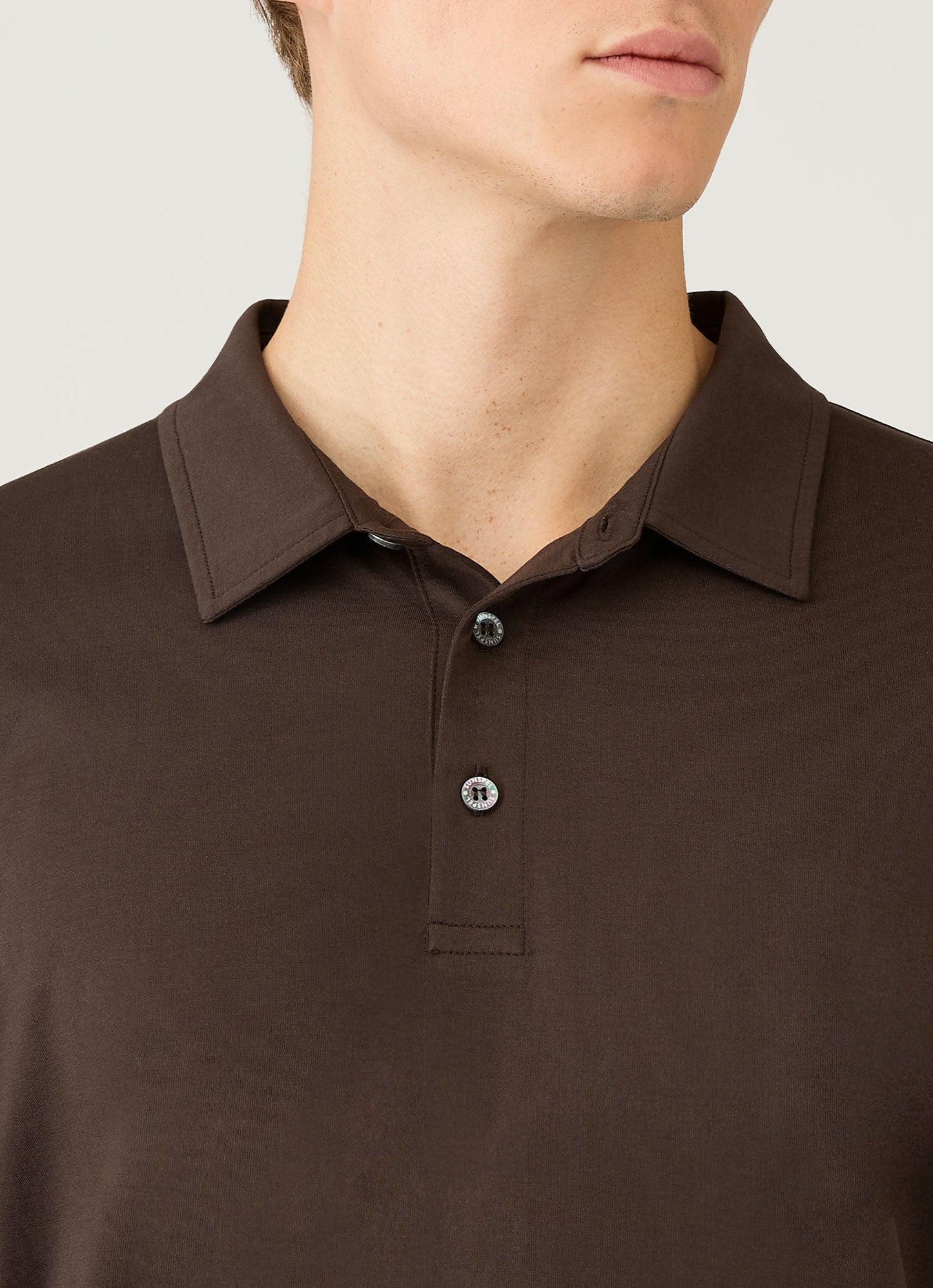 Mens Classic Jersey Polo Shirt In Dark Chocolate Mpol1052 Brgs