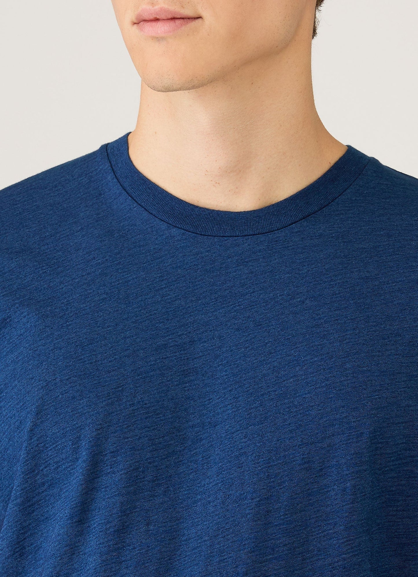 Mens Riviera Midweight Tshirt In Real Indigo Mtsh0007R Buje