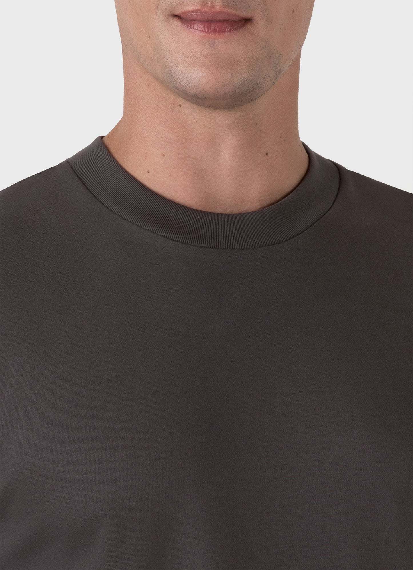 Mens Relaxed Fit Heavyweight Tshirt In Charcoal Mtsh0181 Gyab