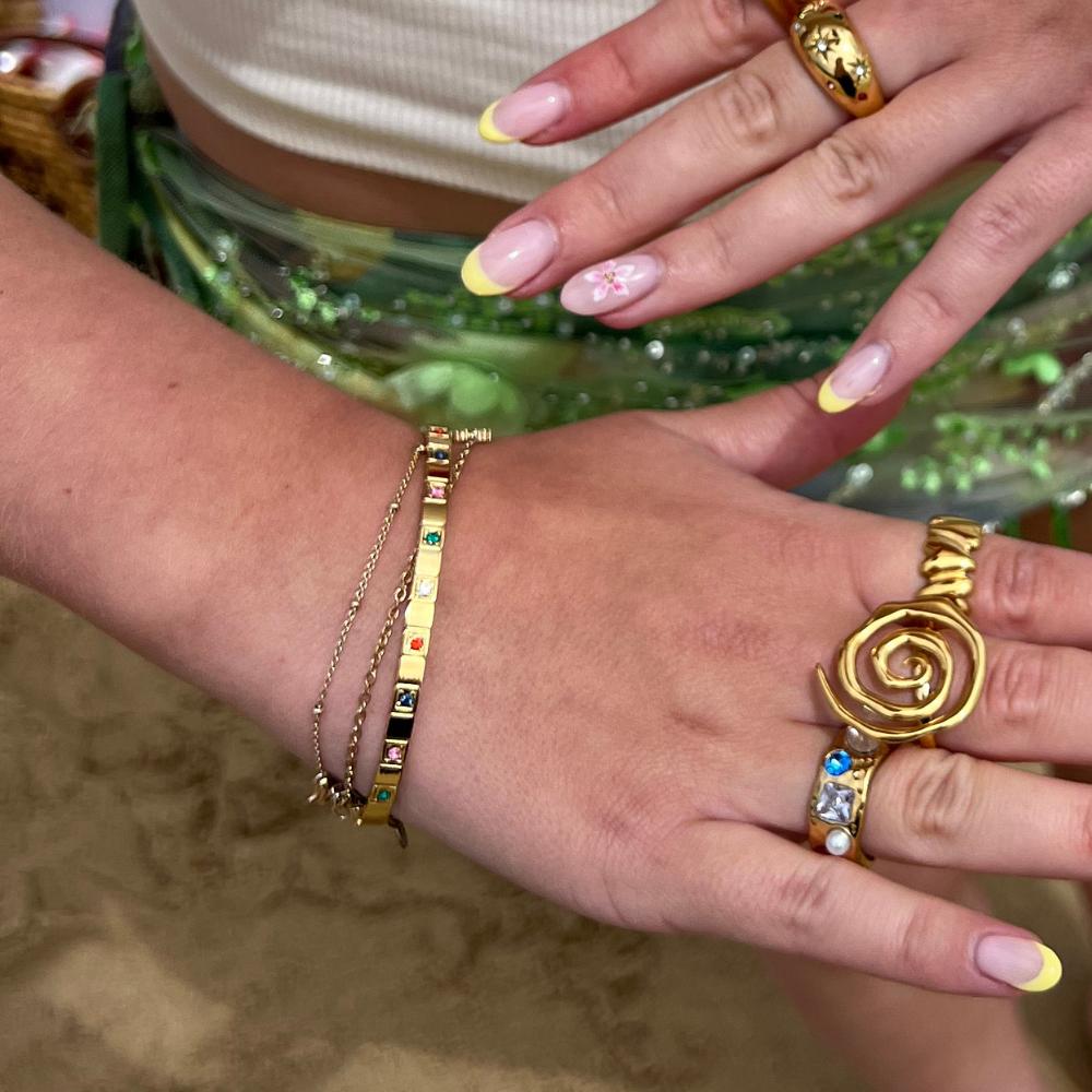 Sunset Spiral Ring