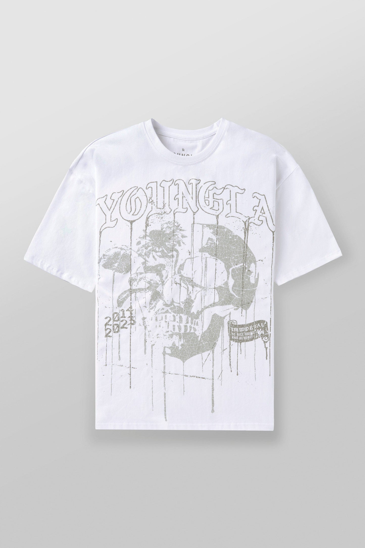 4116 - Floral Skull Tees