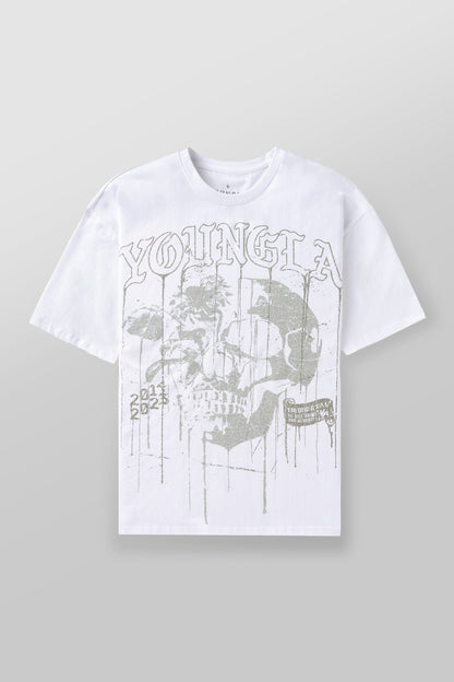 4116 - Floral Skull Tees