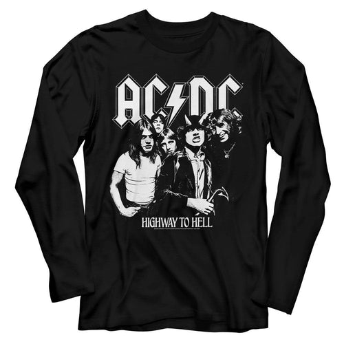 AC/DC AC/DC Bw Highway Photo Long Sleeve