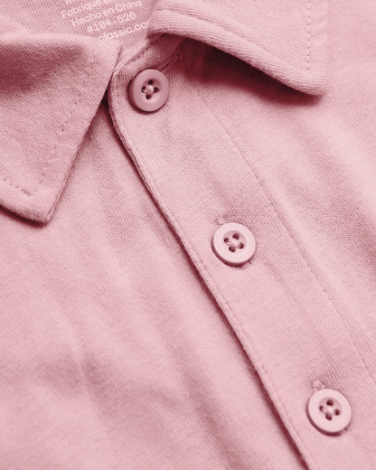 Light Heather Boysenberry Short Sleeve Tall Polo