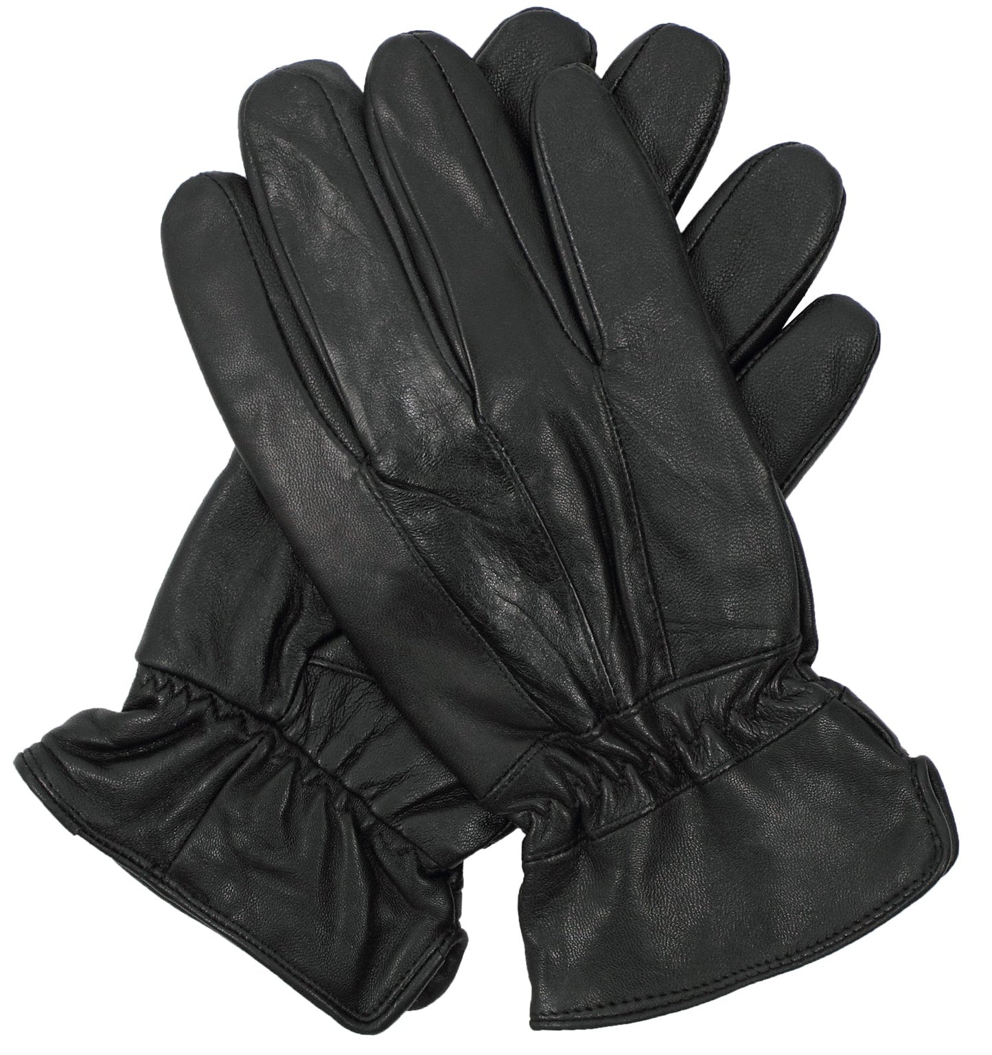 3M THINSULATE Mens Leather Gloves w/Patch Thermal Lining - Black