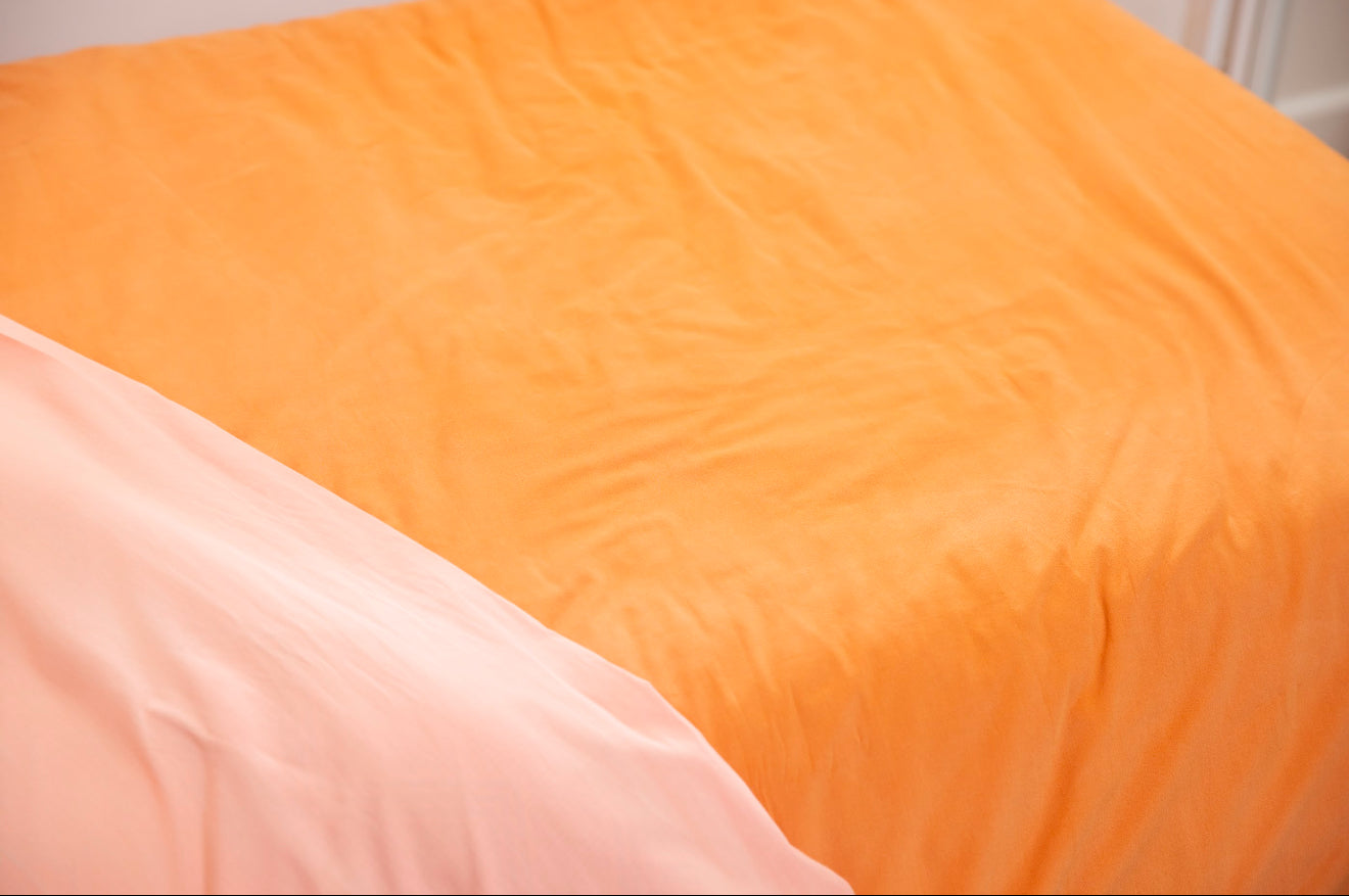 Cloud Cotton Duvet Cover Peach Perfect Peach Finish