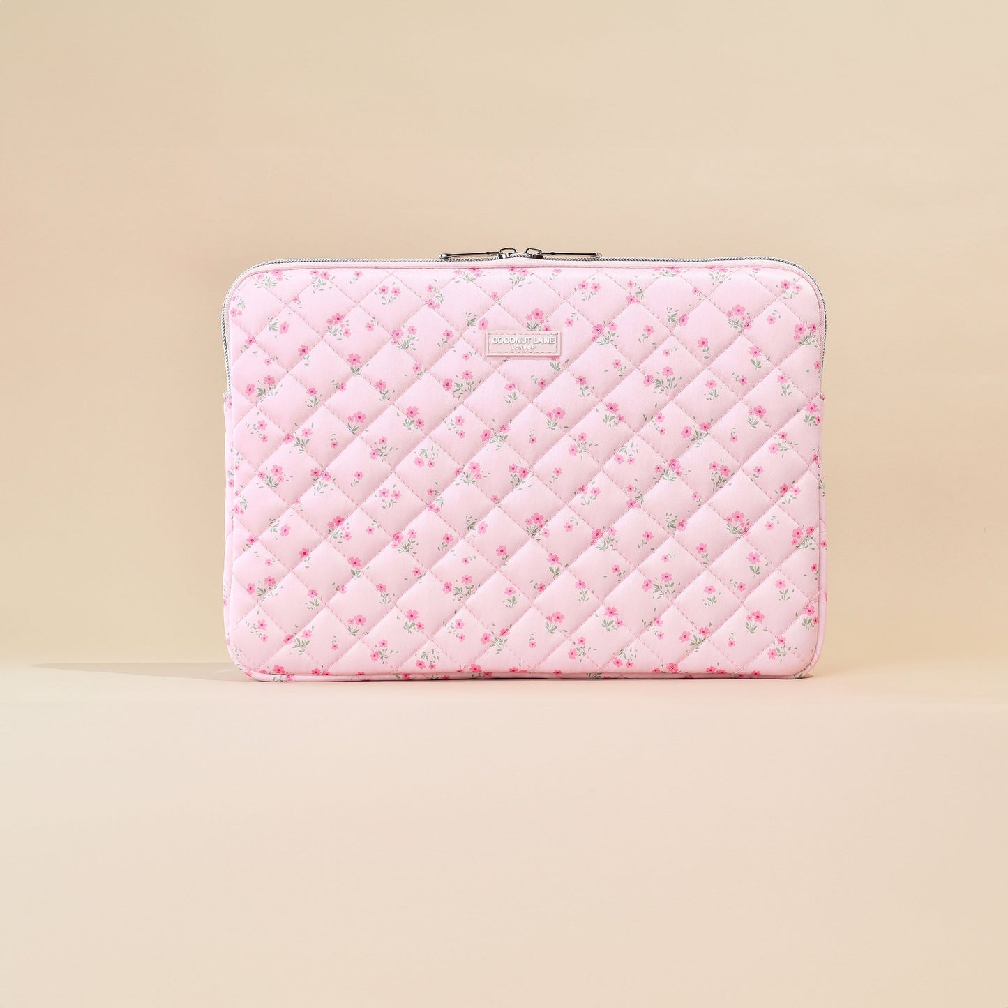 Quilted Ditsy Floral Pink Laptop Sleeve