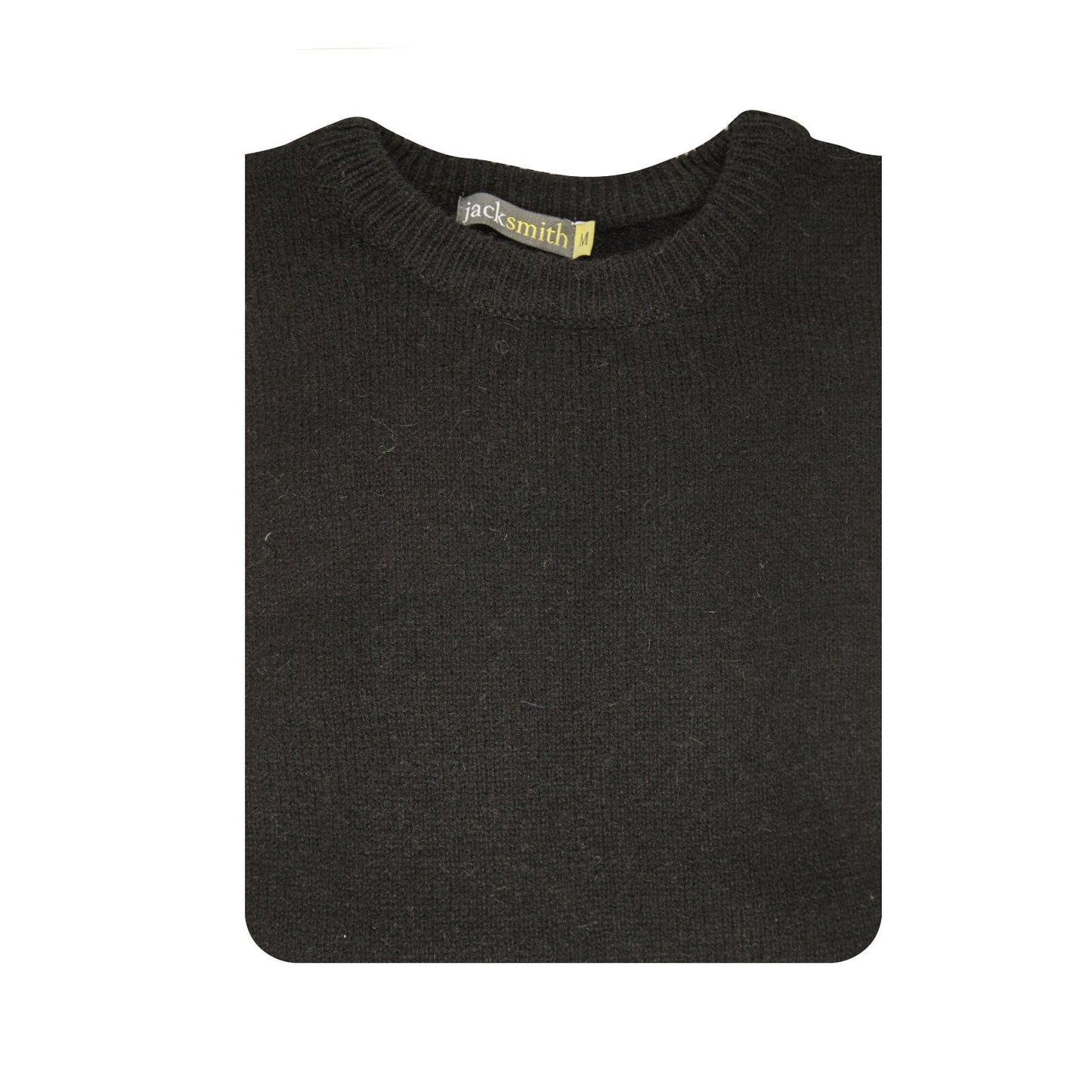 100 Shetland Wool Crew Round Neck Knit Jumper Pullover Mens Sweater Knitted Plain Black Xl
