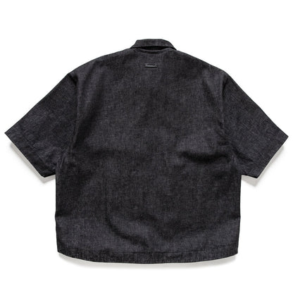 Fear Of God Essentials Denim Full Zip Work Shirt - Vintage Black