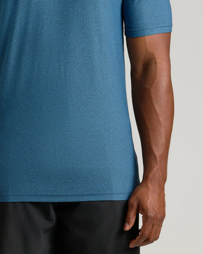 Dark Heather Bluebird Tall Active V-Neck