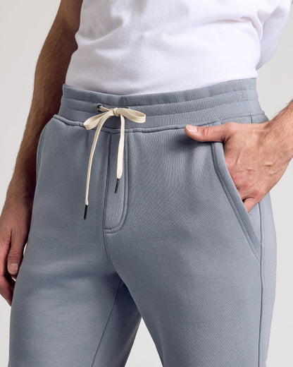 Dusty Blue Fleece French Terry Joggers