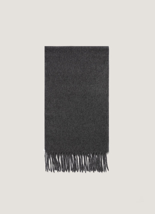 Cashmere Scarf In Charcoal Melange Asca9467 Gyad