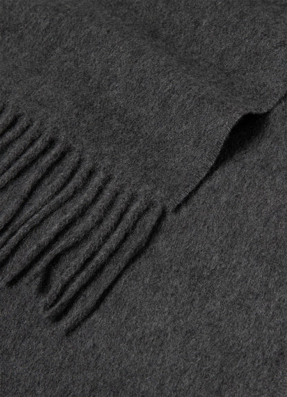 Cashmere Scarf In Charcoal Melange Asca9467 Gyad
