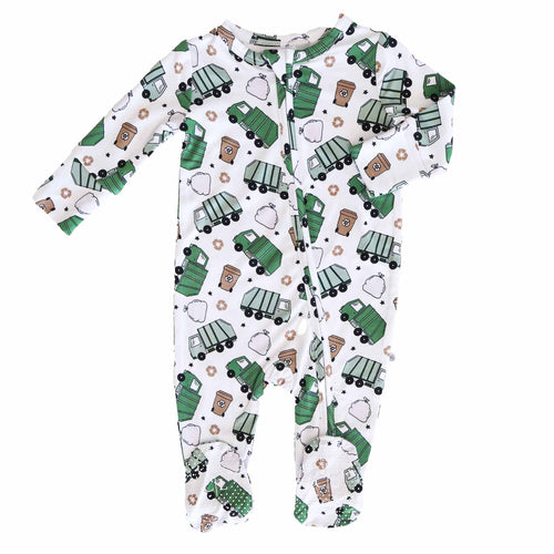 Clean Up Crew Zipper Footie
