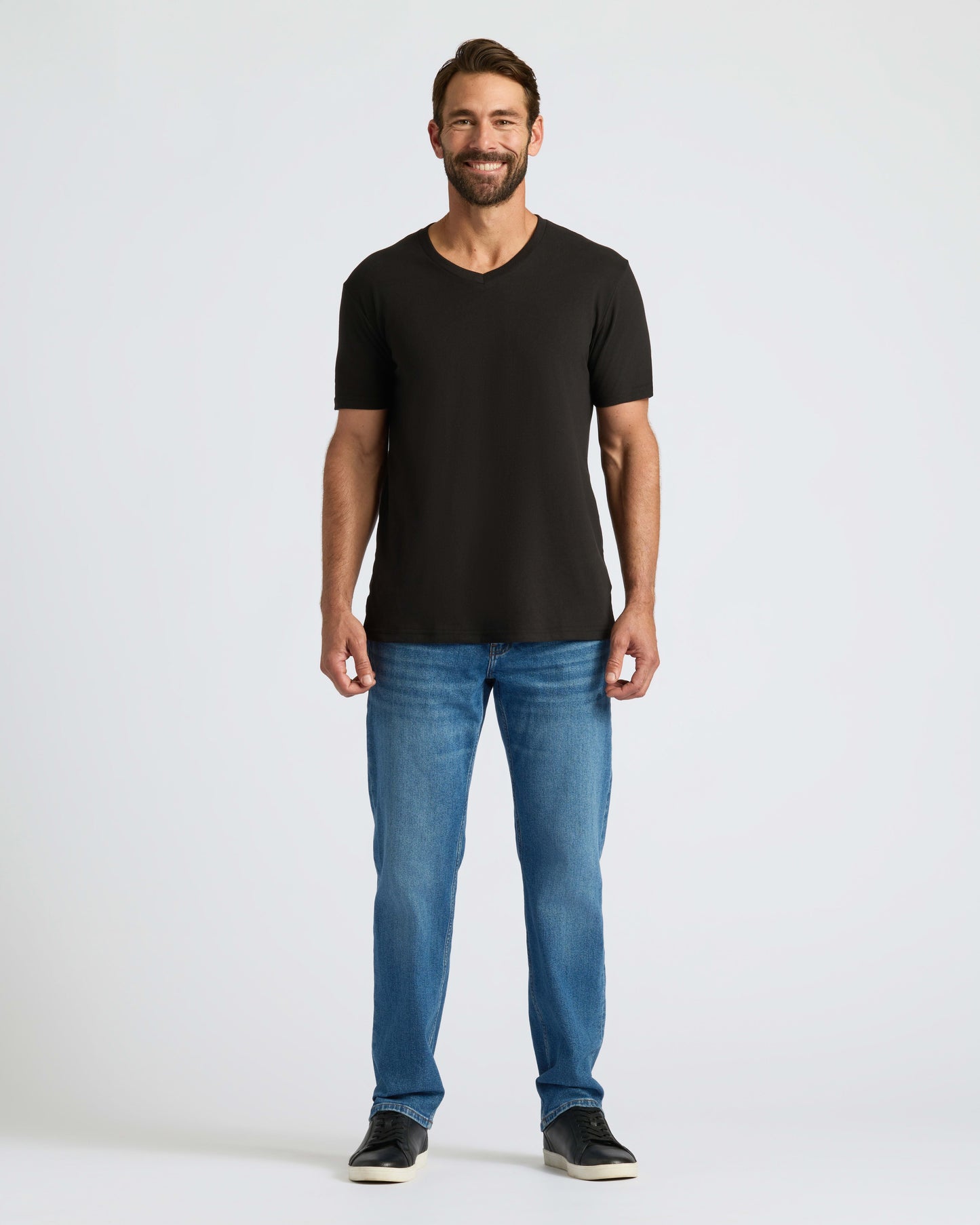 Black Classic V-Neck 3-Pack