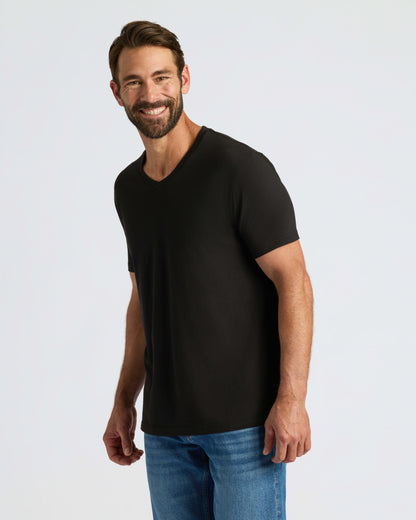 Black Classic V-Neck 3-Pack