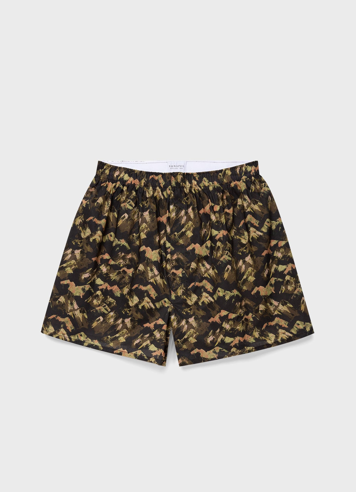Mens Classic Boxer Shorts In Liberty Fabric Green Mount Olympus Mbox4701L Brfa