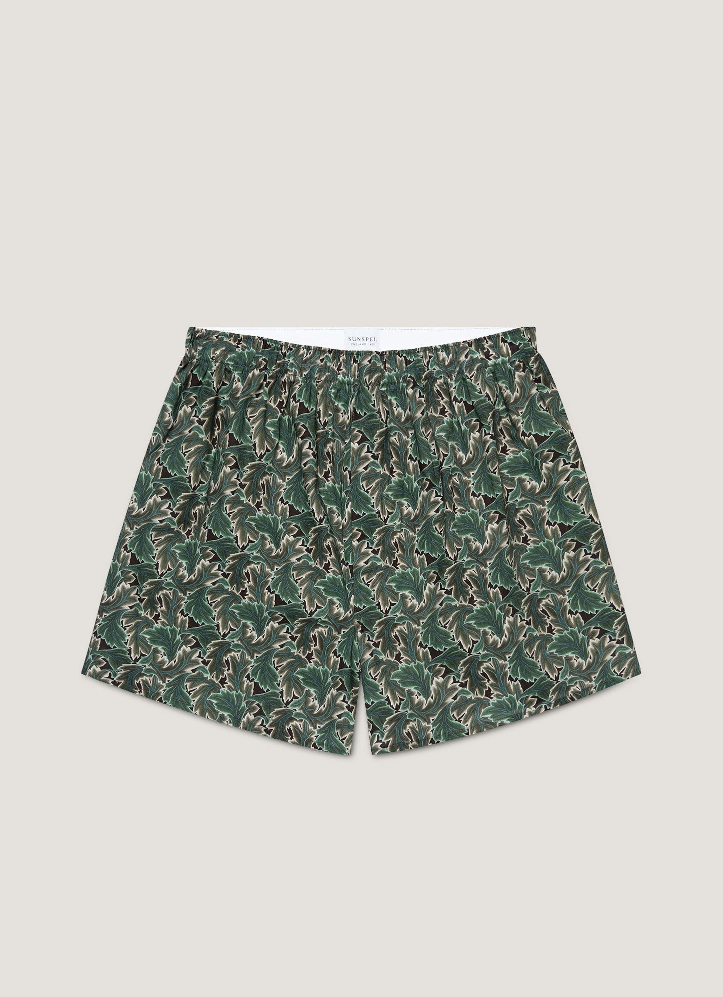 Men's Classic Boxer Short in Liberty Fabric in Midnight Green Canopy