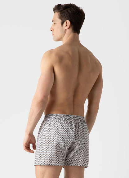 Mens Classic Boxer Shorts In Liberty Fabric In Hector Mbox4701L Midb