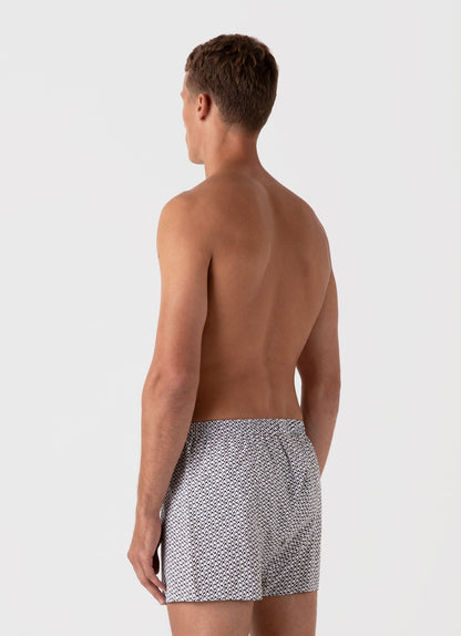 Mens Printed Boxer Shorts In Penguin Colony