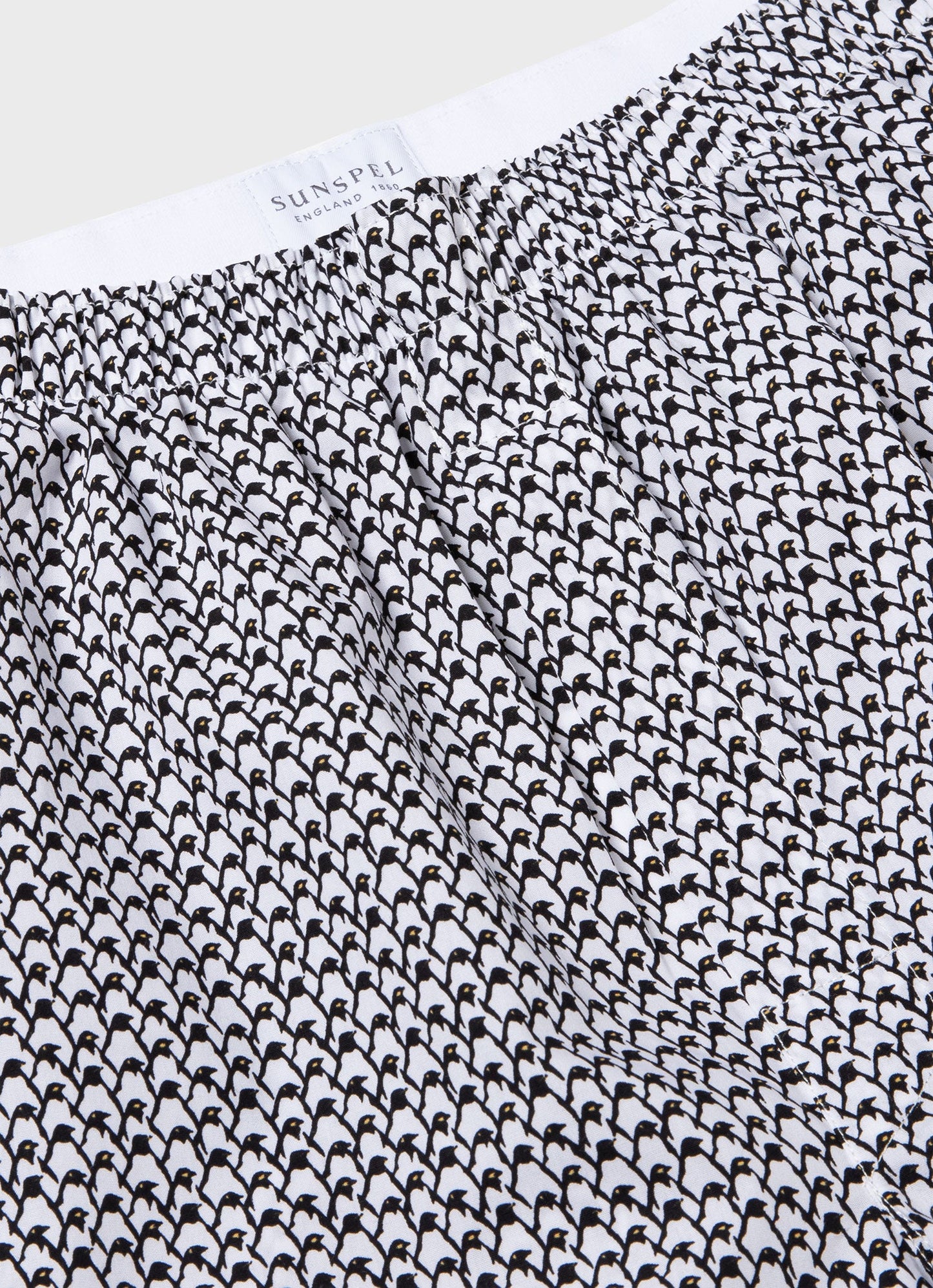 Mens Printed Boxer Shorts In Penguin Colony