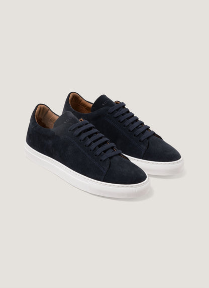 Mens Suede Tennis Shoe In Light Navy Mftw9459 Buaf