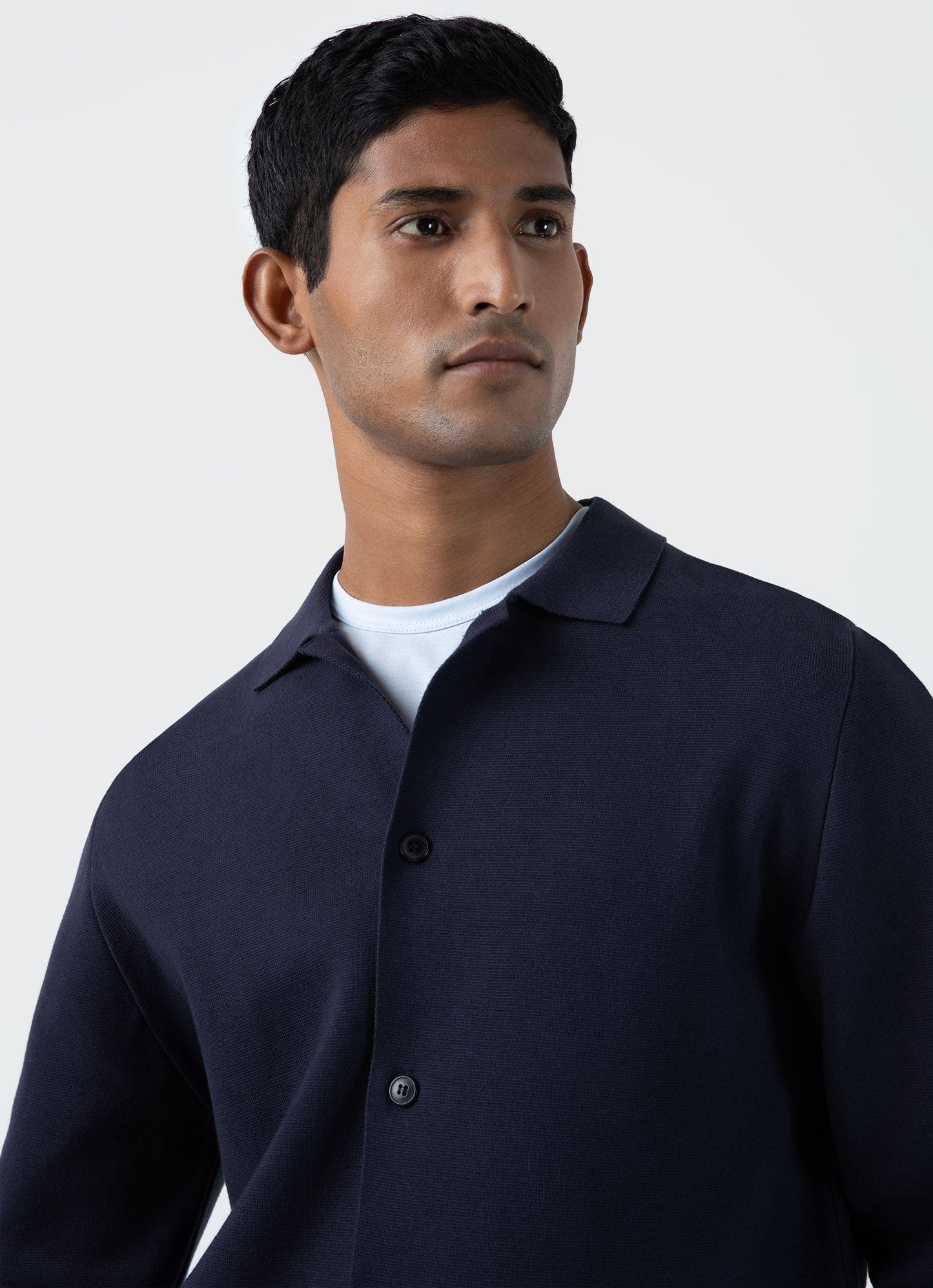 Mens Milano Knit Jacket In Navy Mjac7131 Buaa