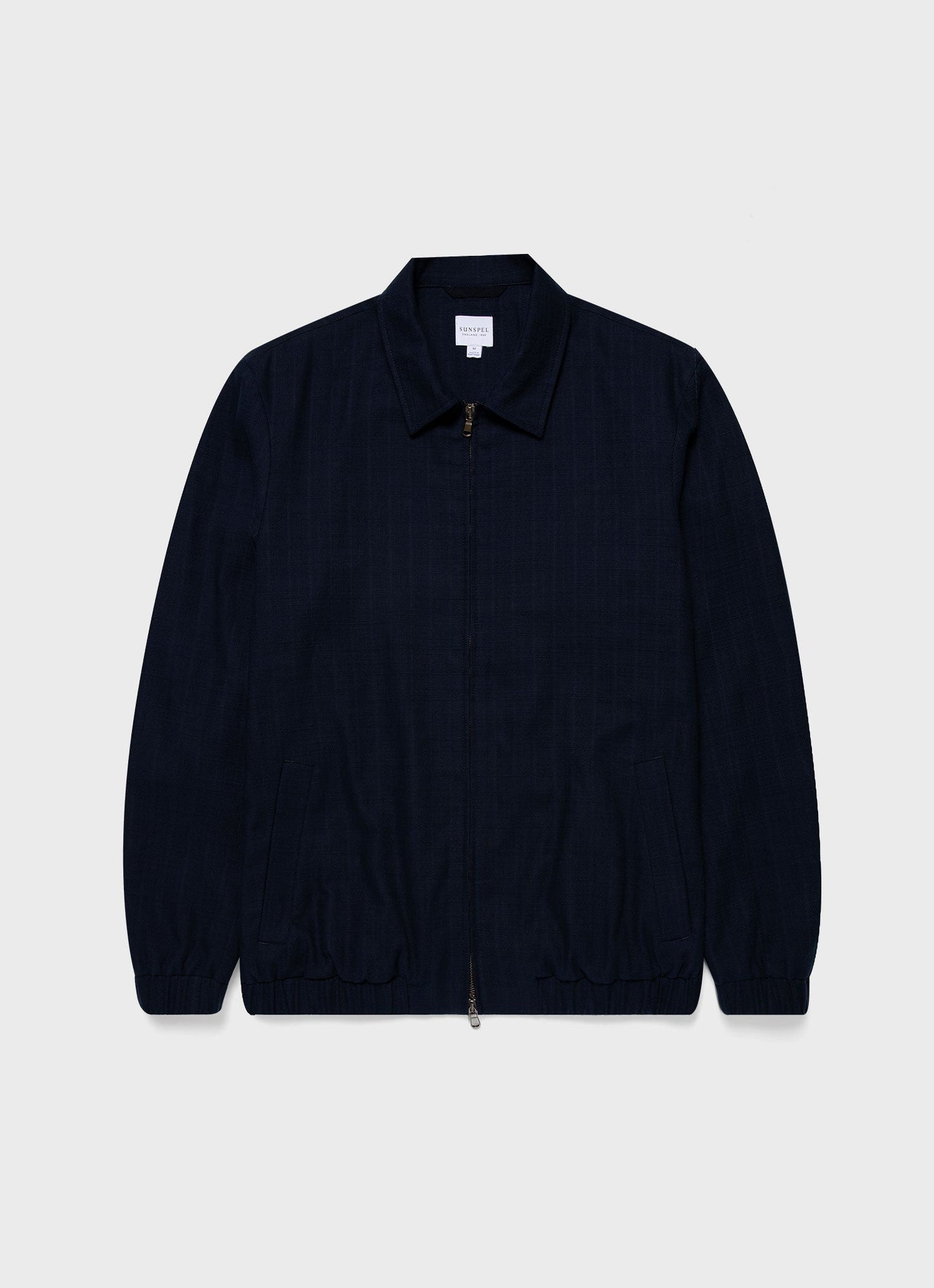 Mens Cotton Raffia Blouson Jacket In Navy Mjac7167 Buaa