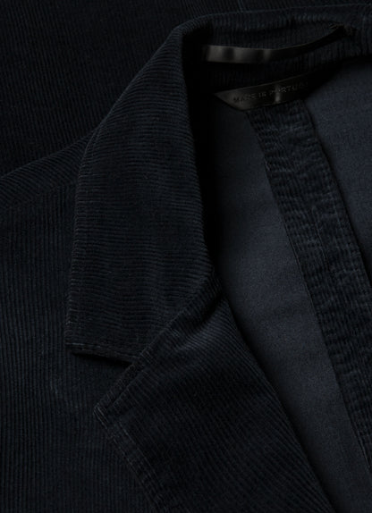 Mens Corduroy Blazer In Navy Mjac7179 Buaa