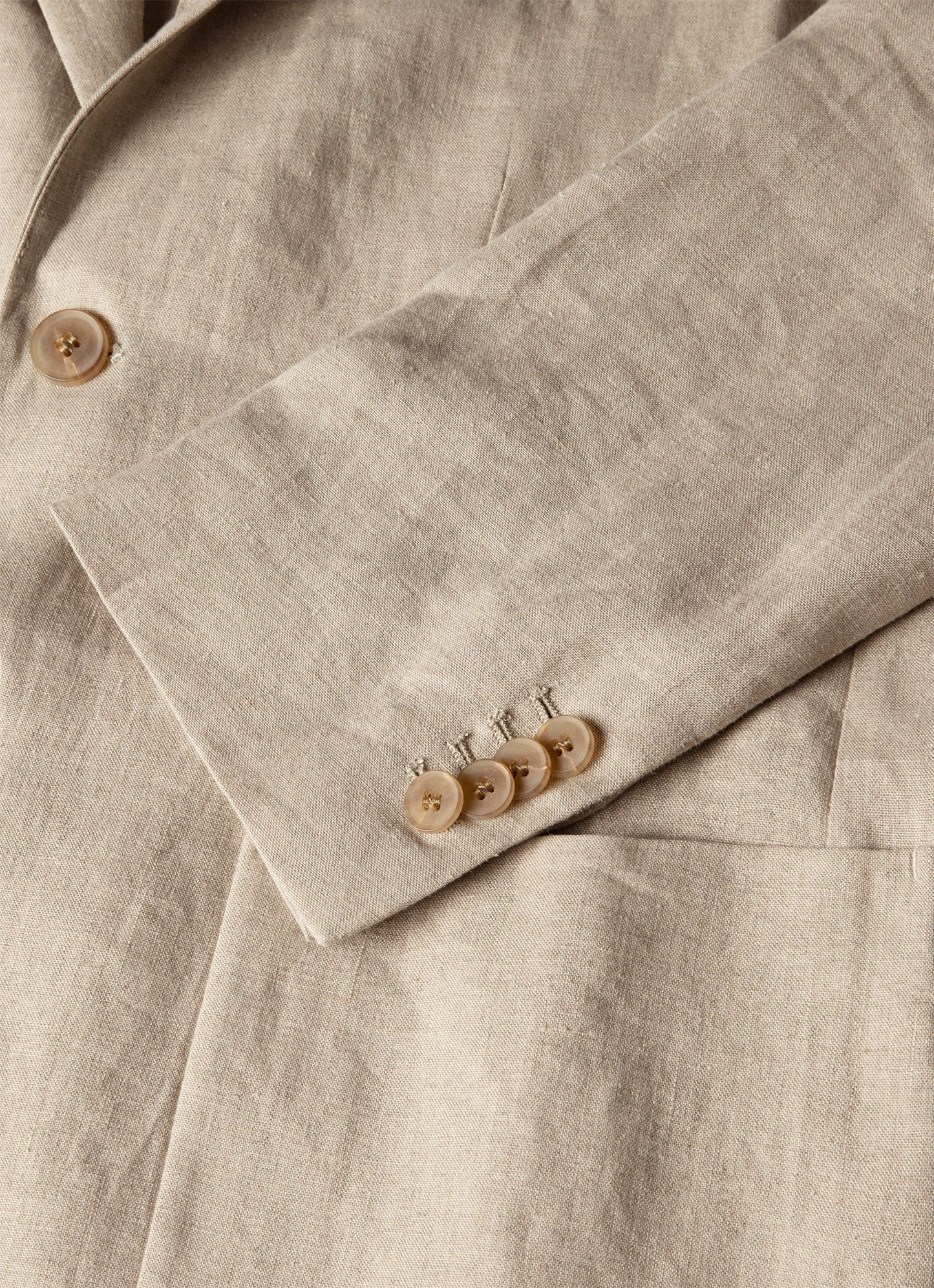Mens Linen Blazer In Sand Mjac7186 Brbd