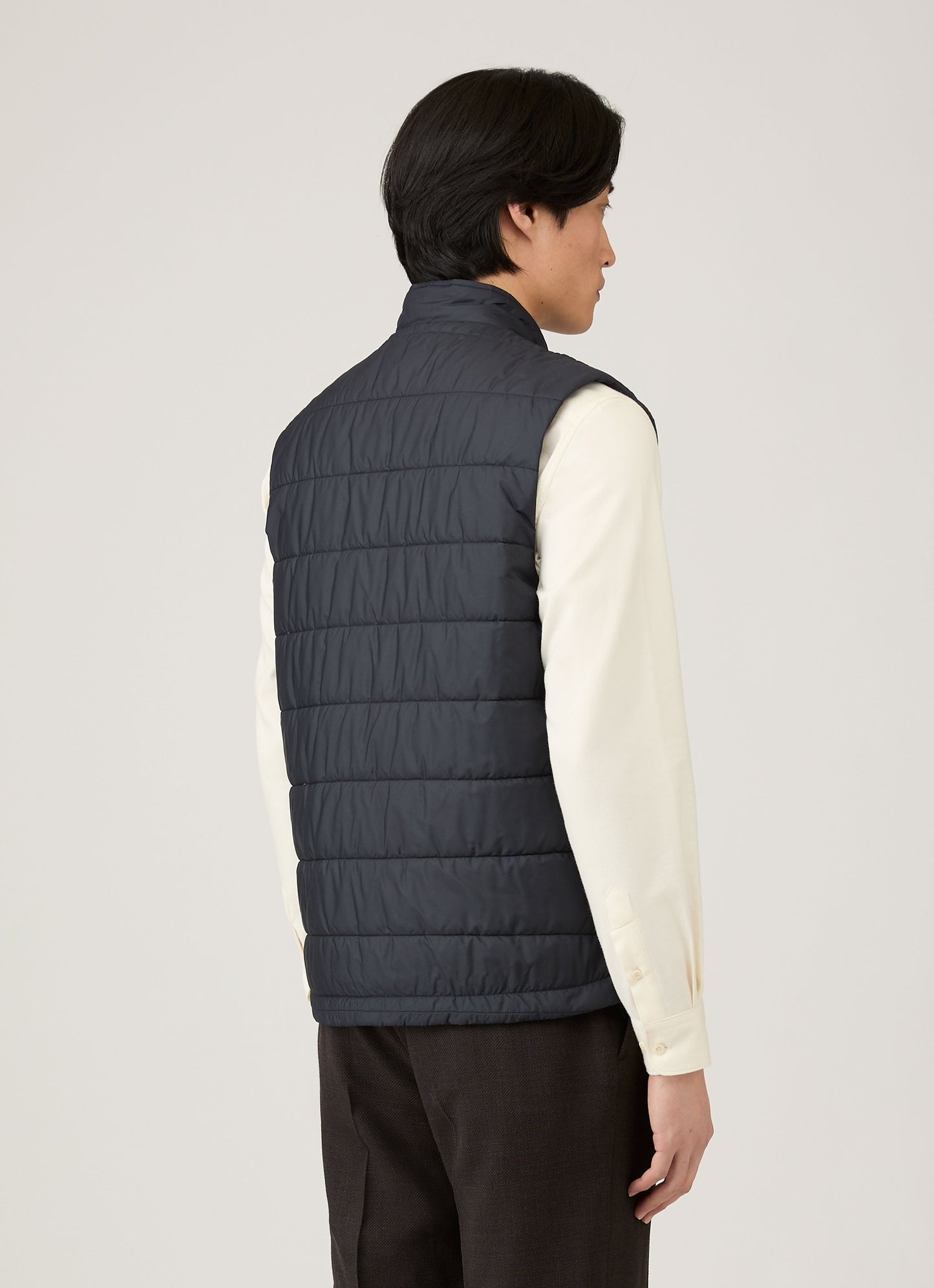 Mens Insulated Gilet In Navy Mjac7193 Buaa