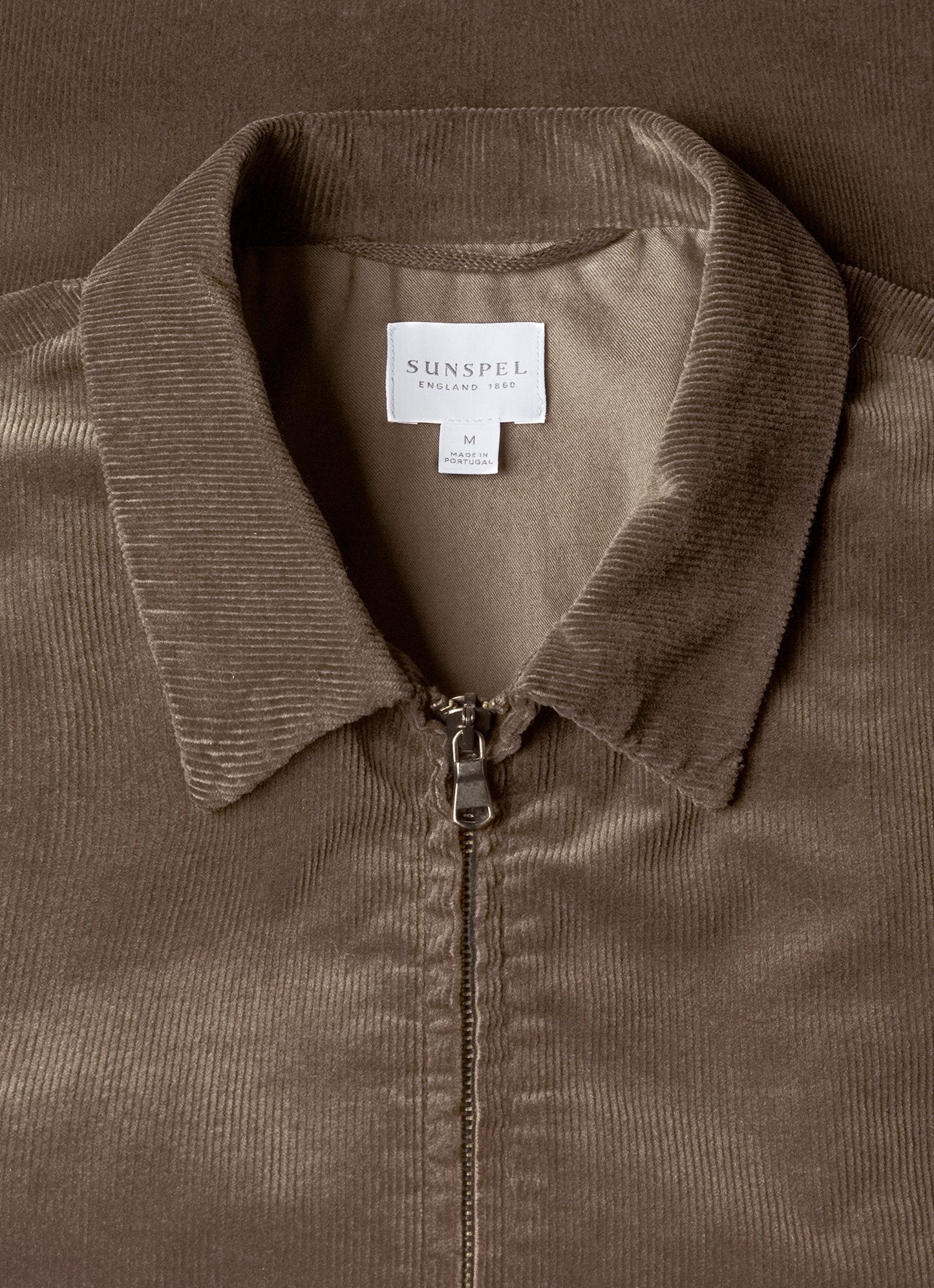 Mens Corduroy Harrington Jacket In Bark Mjac7195 Brgc