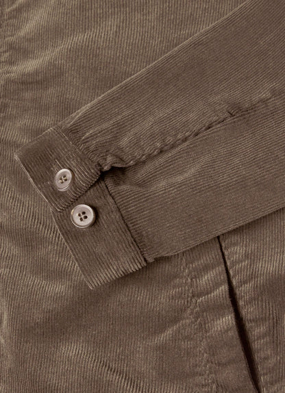 Mens Corduroy Harrington Jacket In Bark Mjac7195 Brgc