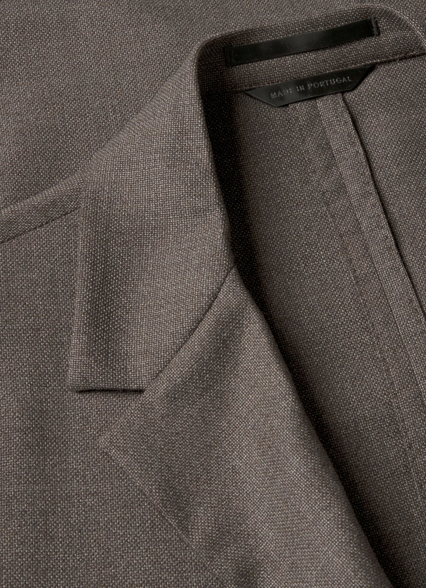 Mens Lightweight Travel Wool Blazer In Light Coffee Melange Mjac7197 Brfx