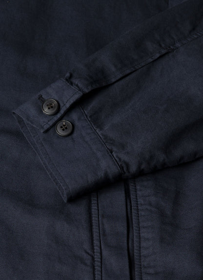 Mens Cotton Linen Jacket In Navy Mjac7207 Buaa