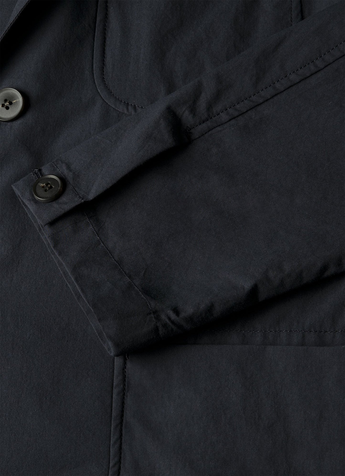 Mens Lightweight Cotton Poplin Jacket In Navy Mjac7209 Buaa