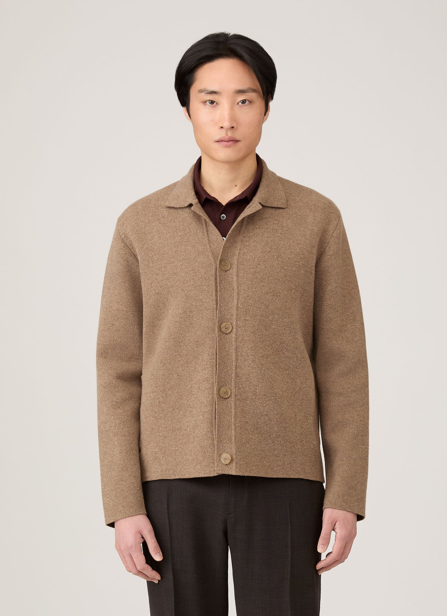 Mens Double Faced Jacket In Mink Mjac8289 Brgb