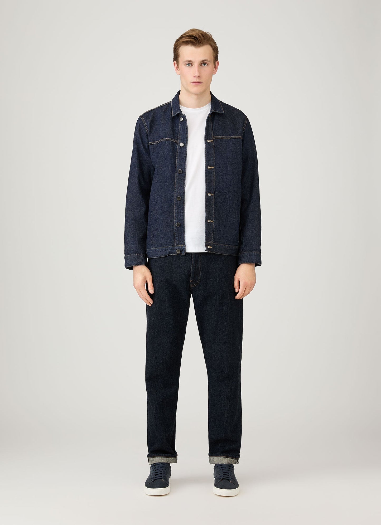 Men S Japanese Selvedge Jean In Dark Rinse Selvedge Denim Mjea3906 Busv