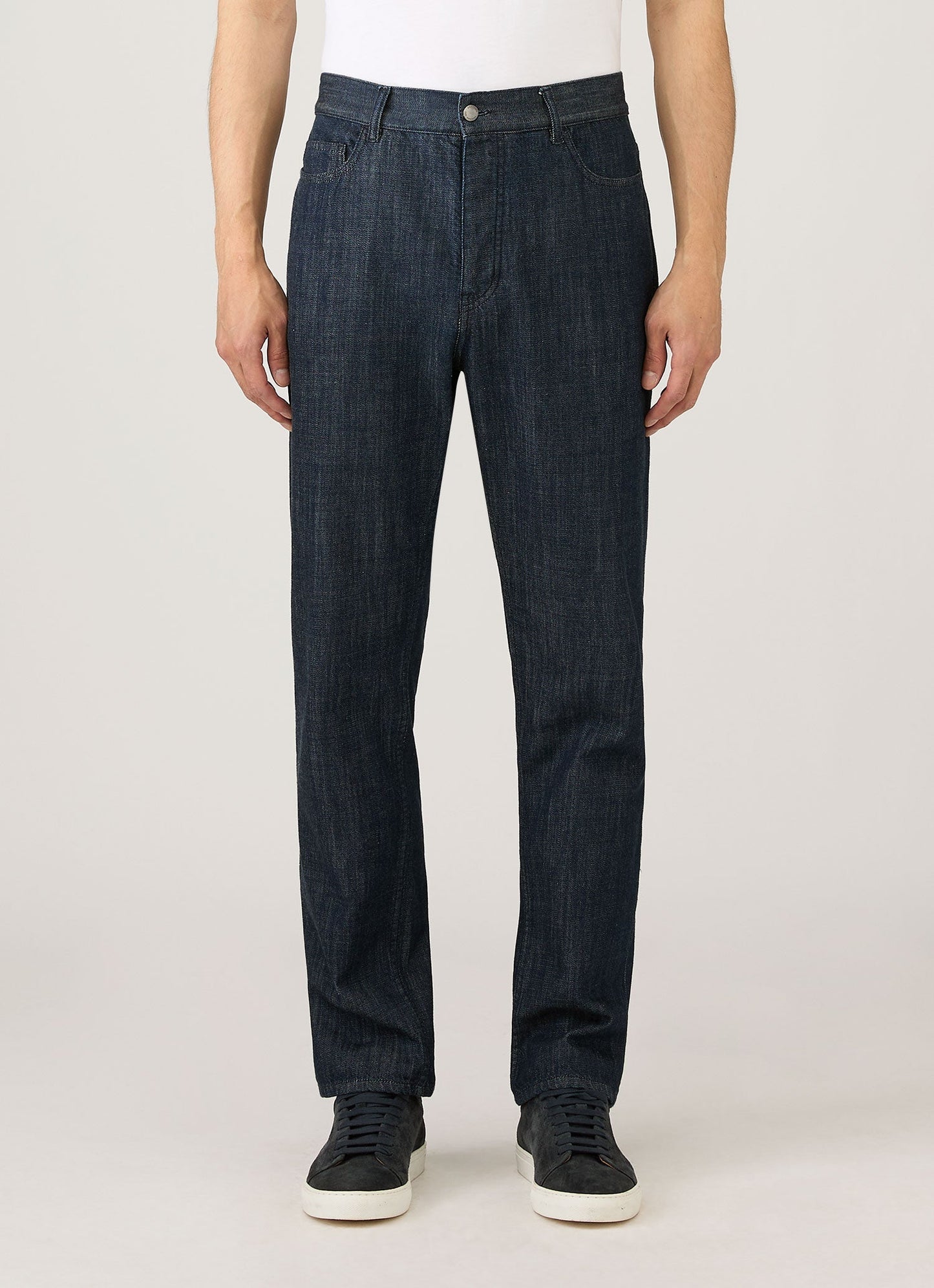 Mens Japanese Denim Jeans In Rinse Wash Denim Mjea3907 Bupc