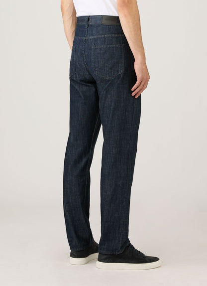 Mens Japanese Denim Jeans In Rinse Wash Denim Mjea3907 Bupc