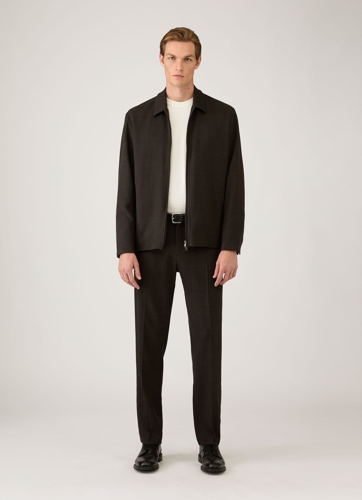 Mens Lightweight Cotton Jumper In Ecru Mjum8314 Whcr