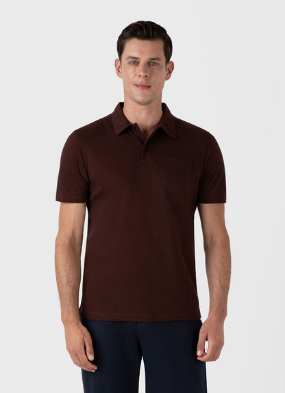 Mens Riviera Polo Shirt In Raisin Mpol1026 Brfq