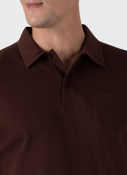 Mens Riviera Polo Shirt In Raisin Mpol1026 Brfq