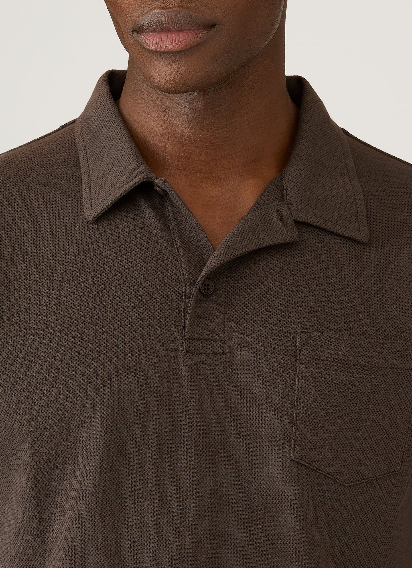 Mens Riviera Polo Shirt In Dark Chocolate Mpol1026 Brgs