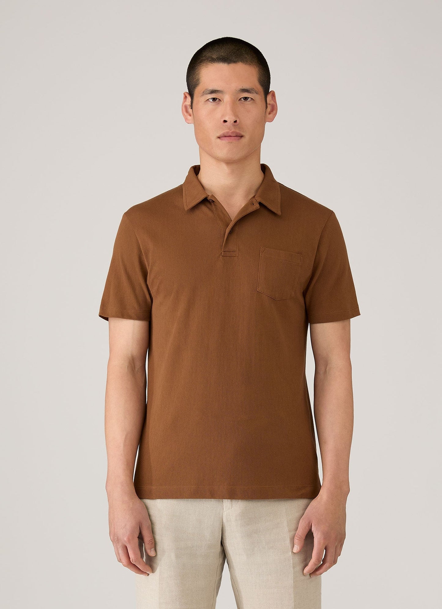 Mens Riviera Polo Shirt In Bronze Mpol1026 Brgu